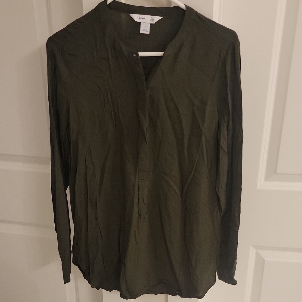 Old Navy Olive Green Women's Blouse
